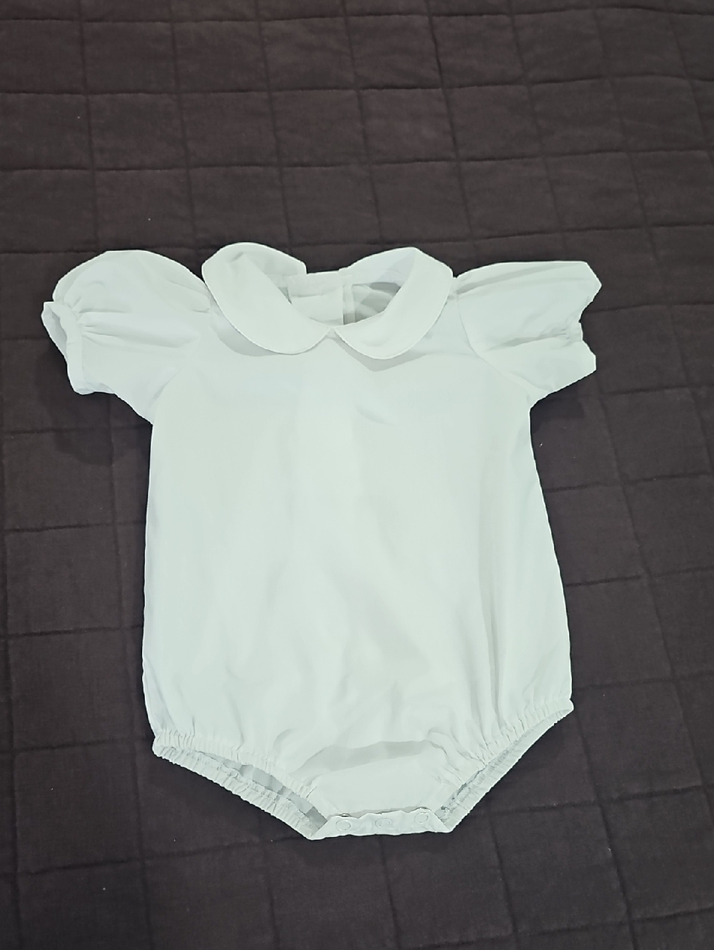 The Beaufort Bonnet Company White Peter Pan Collar One-Piece Romper